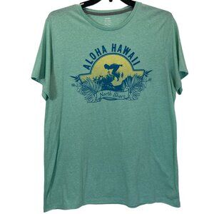 Men Old Navy Soft Wash Light Green Tee XL